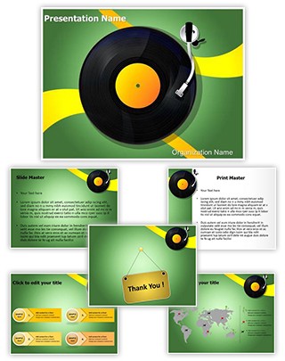 Disk Jockey Editable PowerPoint Template