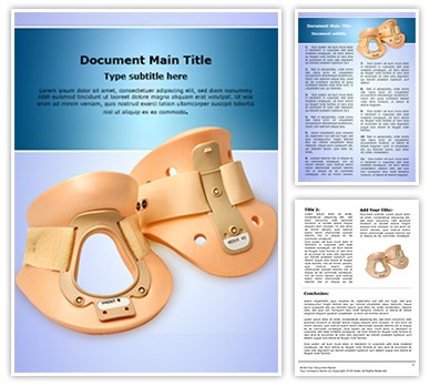 Cervical Collar Editable Word Template