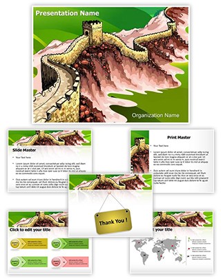 Ancient Wall Of China Editable PowerPoint Template