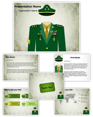 General Military Uniform Editable PowerPoint Template