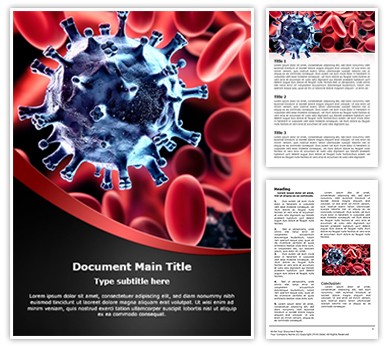 Virus in blood Editable Word Template