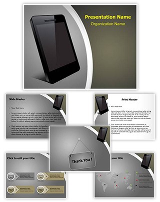 Mobile Smartphone Editable PowerPoint Template
