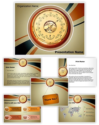 Atmosphere Aneroid Barometer Editable PowerPoint Template