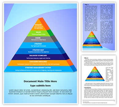 Balanced Scorecard Editable Word Template