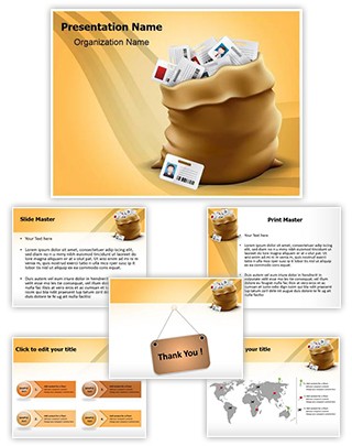 Identity Harvest Cyber Crime Editable PowerPoint Template