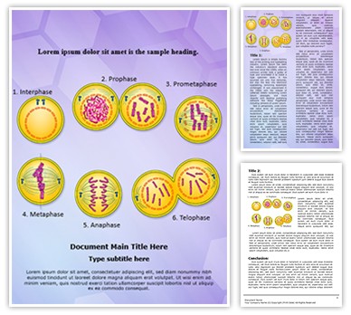 Genetic Engineering Mitosis Editable Word Template