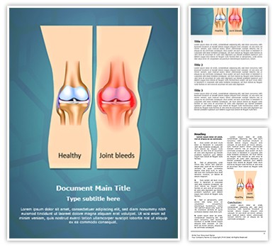 Hemophilia Joint Bleeding Editable Word Template