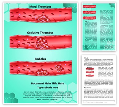 Thrombosis Types Editable Word Template