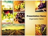 Wine Montage Editable PowerPoint Template