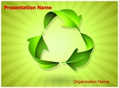 Green Recycle Concept Editable PowerPoint Template