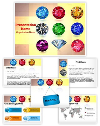 Jewelry Gemstone Editable PowerPoint Template