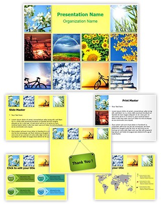 Four Seasons Editable PowerPoint Template