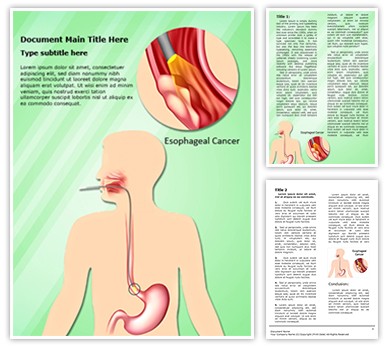 Esophageal Cancer Editable Word Template