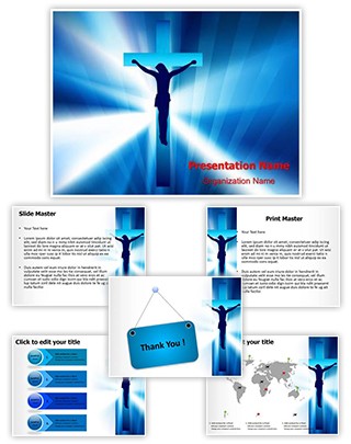 Jesus Cross Editable PowerPoint Template