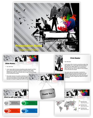 Urban Lifestyle Editable PowerPoint Template