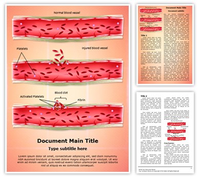 Blood Clotting Process Editable Word Template