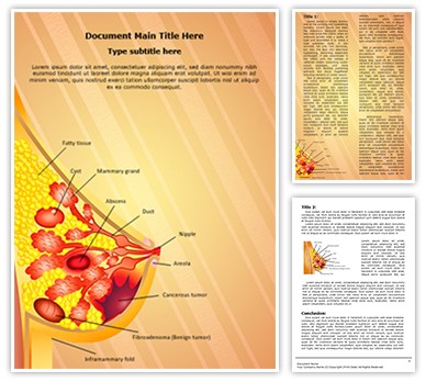 Breast Cancer Editable Word Template