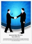 Business Deal Handshake Editable Template