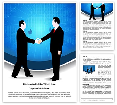Business Deal Handshake Editable Word Template