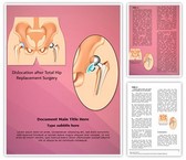 Hip Replacement Surgery Dislocation Editable PowerPoint Template