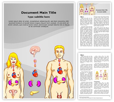 Human Endocrine System Editable Word Template