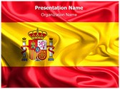 National Flag Spain Editable PowerPoint Template