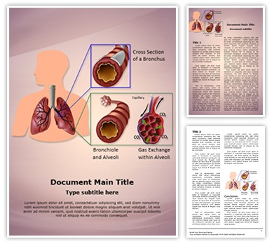 Human Lung Function Editable Word Template