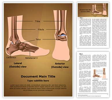 Metatarsal Ankle Joint Editable Word Template