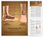 Metatarsal Ankle Joint Editable PowerPoint Template