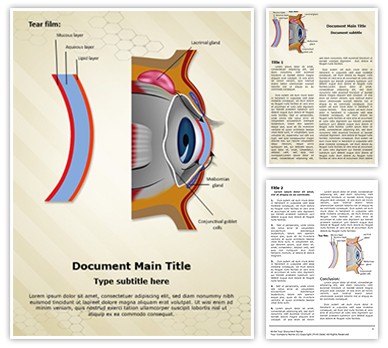 Cornea Tear Film Formation Editable Word Template