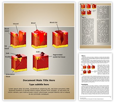 Dermatology Wound Healing Editable Word Template