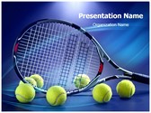 Tennis Racket Editable PowerPoint Template