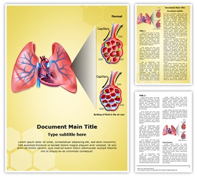 Pulmonary Edema Editable Word Template