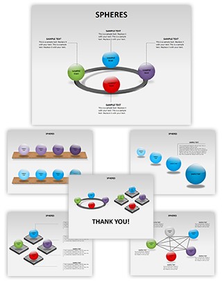 Spheres Editable PowerPoint Template