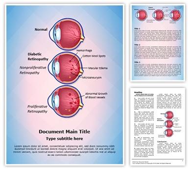 Retinopathy Diabetic Retinopathy Editable Word Template