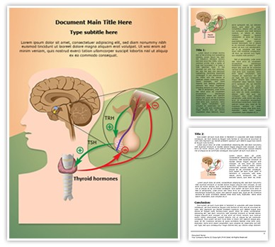 Negative Thyroid Response Editable Word Template