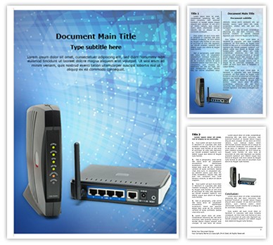 Wifi technology Editable Word Template