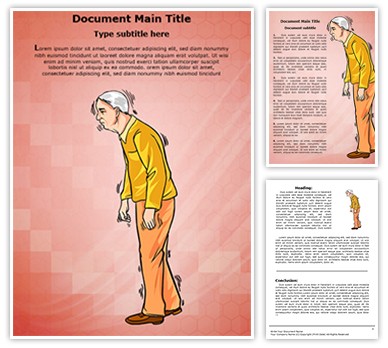 Old Age Parkinson Disease Editable Word Template