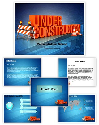 Under Construction Editable PowerPoint Template