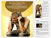 Teen Suicide Editable PowerPoint Template