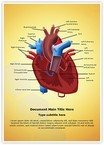 Heart Blood Circulation Editable Template