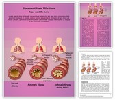 Illustration Pathology of Asthma Template