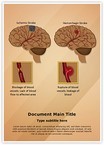 Ischemic Hemorrhagic Brain Stroke Editable Template