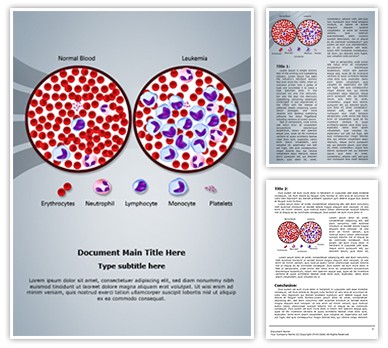 Leukemia Diagnosis Editable Word Template