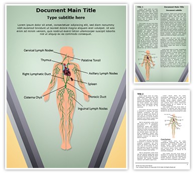 Lymphatic System Editable Word Template