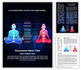 Meditation Position And Chakras Editable PowerPoint Template