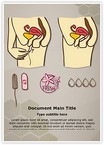Menstruation Cotton Tampon Editable Template