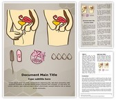 Menstruation Cotton Tampon Template