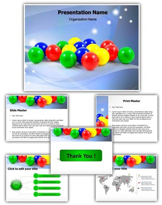 Balls Editable PowerPoint Template