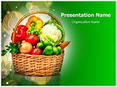 Vegetable Basket Editable PowerPoint Template